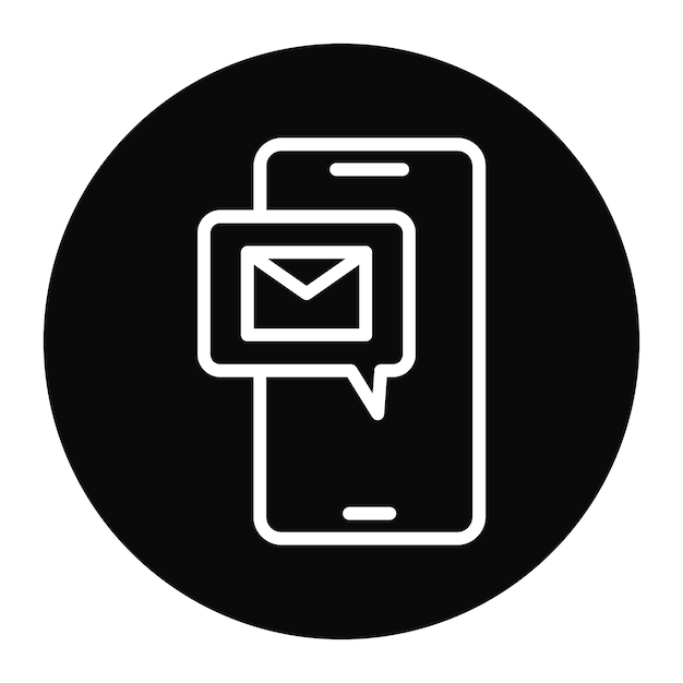 Imagen vectorial del icono de la aplicación de la oficina de correos Se puede utilizar para el servicio postal
