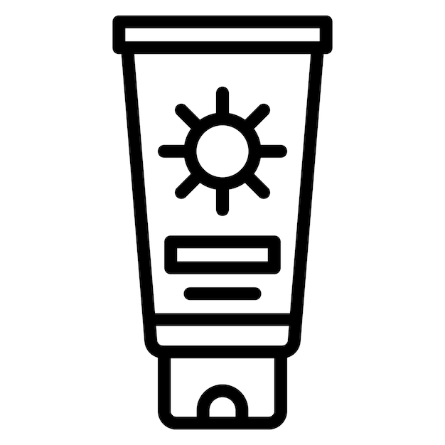 Imagen vectorial del icono de la aplicación de protección solar Se puede utilizar para la protección solar