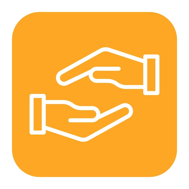 Imagen vectorial de icono de apoyo mutuo Se puede utilizar para el trabajo en equipo