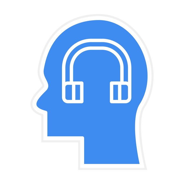 Imagen vectorial de icono de apoyo Se puede utilizar para la salud mental