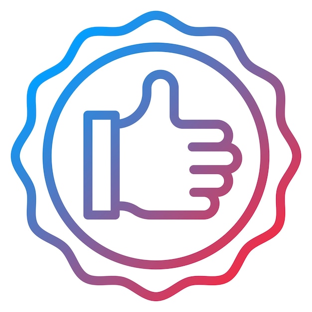 Imagen vectorial del icono de aprecio Se puede utilizar para la gestión de productos