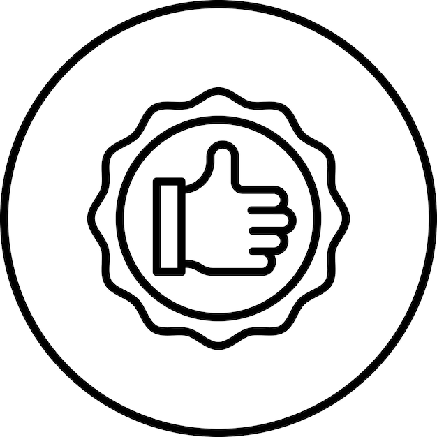 Imagen vectorial del icono de aprecio Se puede utilizar para la gestión de productos