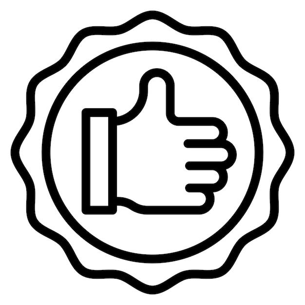 Imagen vectorial del icono de aprecio Se puede utilizar para la gestión de productos