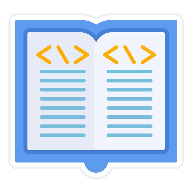 Imagen vectorial de icono de Aprender a codificar Se puede usar para No Codificar