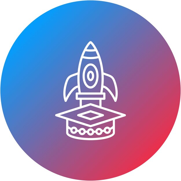 La imagen vectorial del icono de aprendizaje se puede utilizar para el arranque