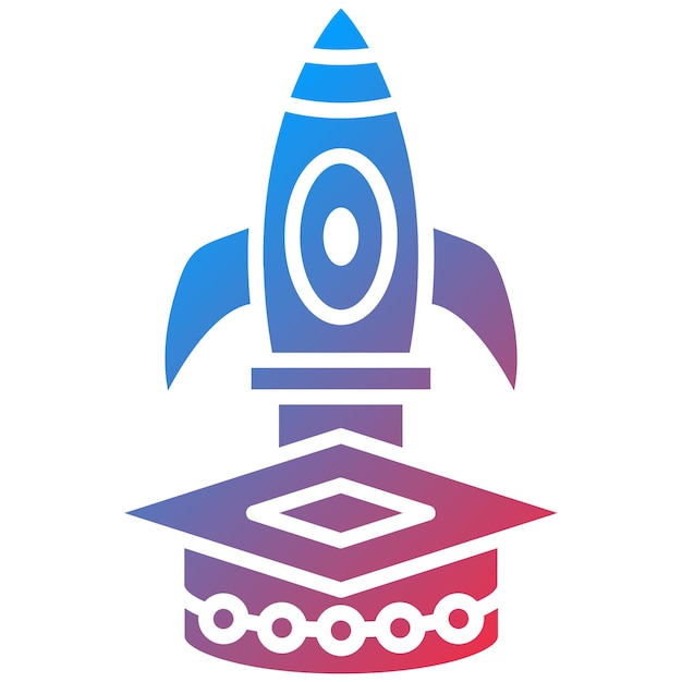 La imagen vectorial del icono de aprendizaje se puede utilizar para el arranque