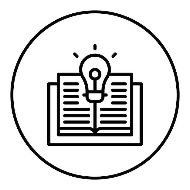 La imagen vectorial del icono de aprendizaje se puede utilizar para el liderazgo