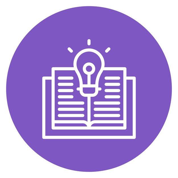 La imagen vectorial del icono de aprendizaje se puede utilizar para el liderazgo