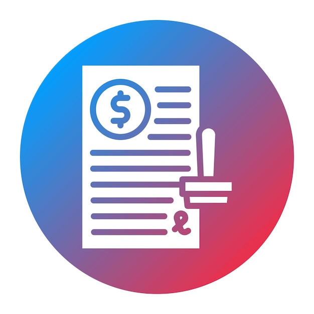 Imagen vectorial del icono de aprobación del préstamo Se puede utilizar para el préstamo