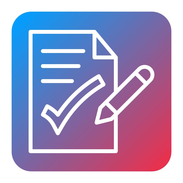 Imagen vectorial del icono de aprobación de la tarea Se puede usar para Freelancer