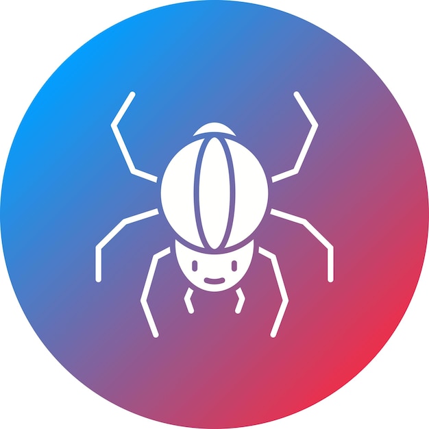La imagen vectorial del icono de la araña se puede usar para Halloween