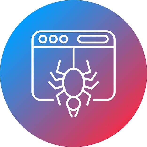 Imagen vectorial del icono de araña Se puede utilizar para el marketing en Internet