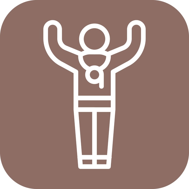Imagen vectorial del icono del árbitro Se puede usar para voleibol