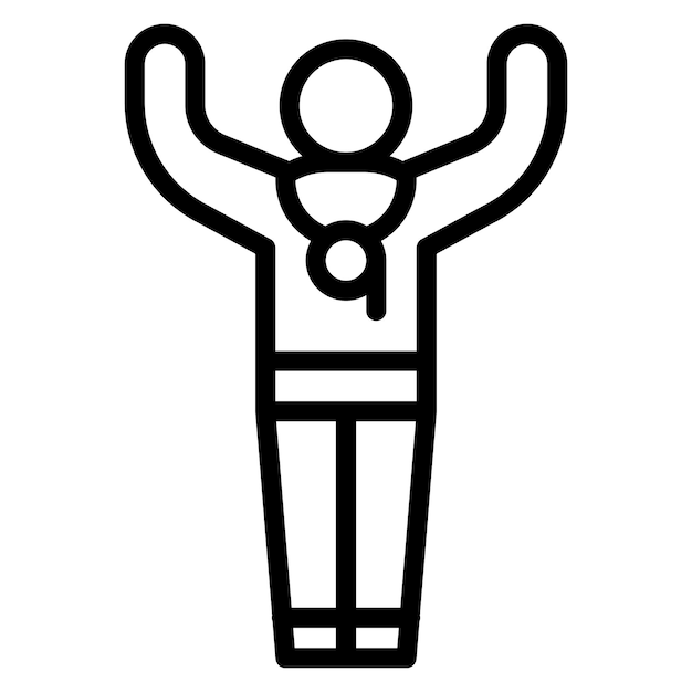Imagen vectorial del icono del árbitro Se puede usar para voleibol