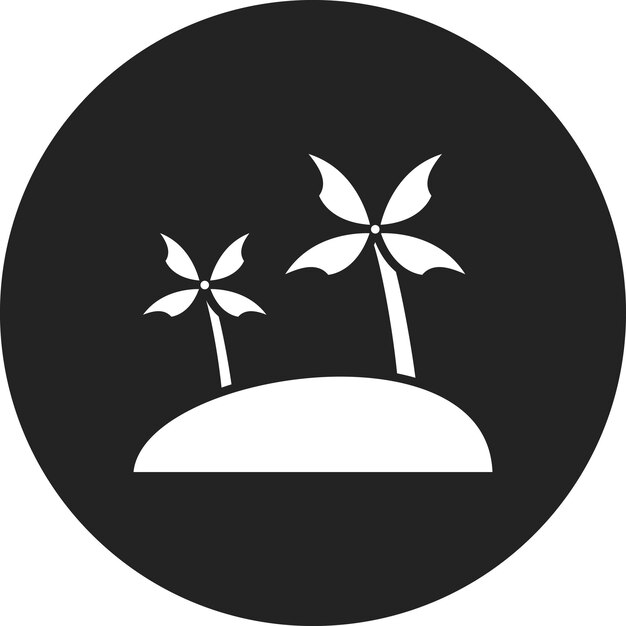 Imagen vectorial del ícono del árbol de Dubai Se puede usar para Dubai