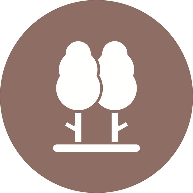 La imagen vectorial del icono del árbol de goma se puede usar para In The Wild