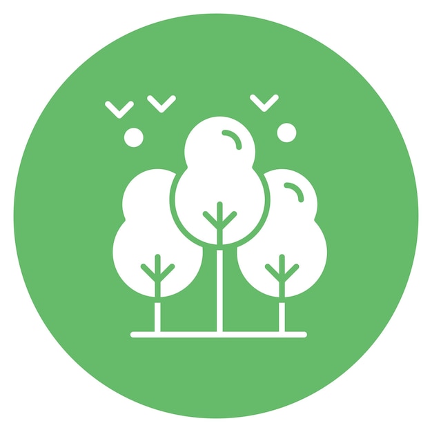 Imagen vectorial del icono del árbol Se puede usar para el Día de la Tierra