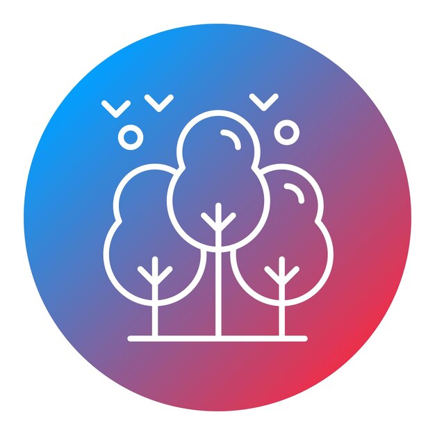 Imagen vectorial del icono del árbol Se puede usar para el Día de la Tierra