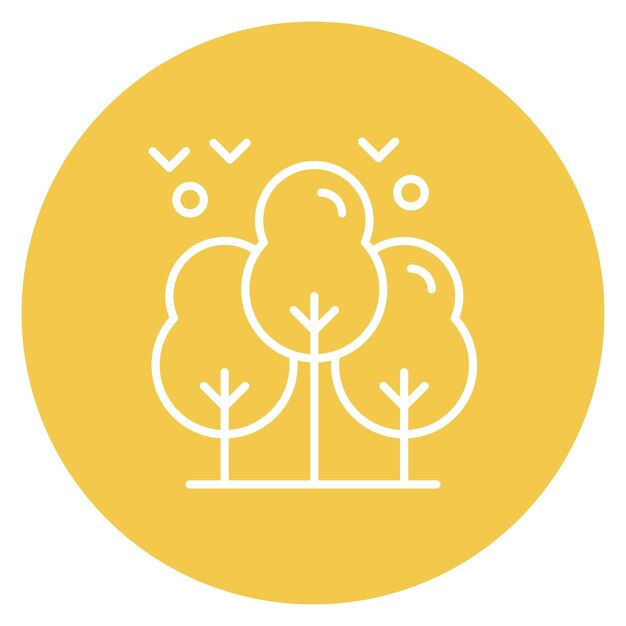 Imagen vectorial del icono del árbol Se puede usar para el Día de la Tierra