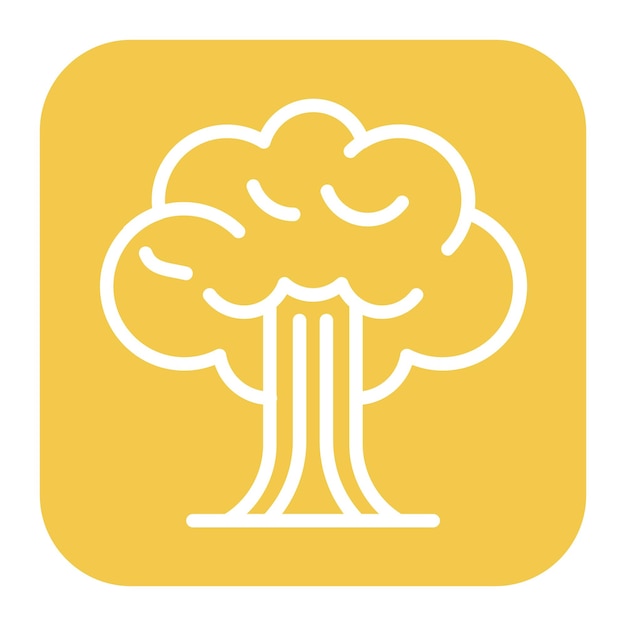 La imagen vectorial del ícono del árbol se puede usar para Fairytale