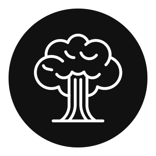 La imagen vectorial del ícono del árbol se puede usar para Fairytale