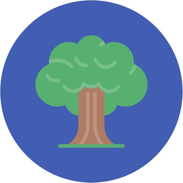La imagen vectorial del ícono del árbol se puede usar para Fairytale