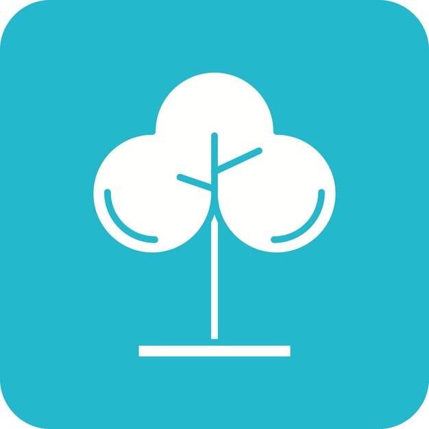 La imagen vectorial del ícono del árbol se puede utilizar para la primavera