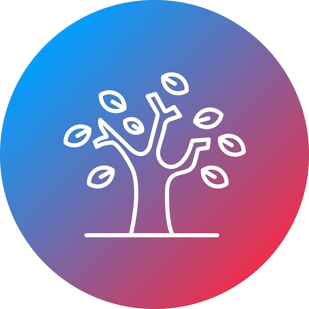 Imagen vectorial de icono de árbol seco Se puede utilizar para la contaminación