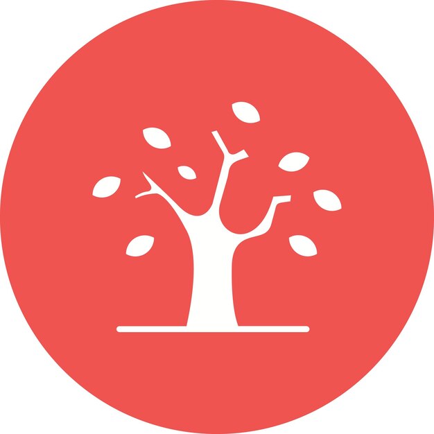 Imagen vectorial de icono de árbol seco Se puede utilizar para la contaminación