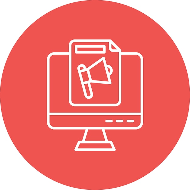 Imagen vectorial de icono de archivo de computadora Se puede utilizar para el marketing en línea