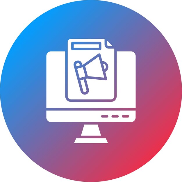 Imagen vectorial de icono de archivo de computadora Se puede utilizar para el marketing en línea