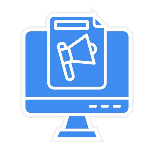 Imagen vectorial de icono de archivo de computadora Se puede utilizar para el marketing en línea
