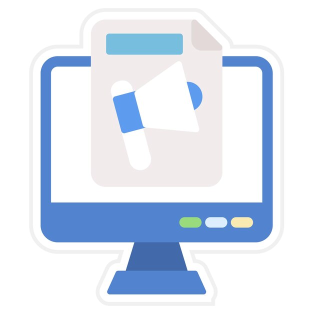 Imagen vectorial de icono de archivo de computadora Se puede utilizar para el marketing en línea