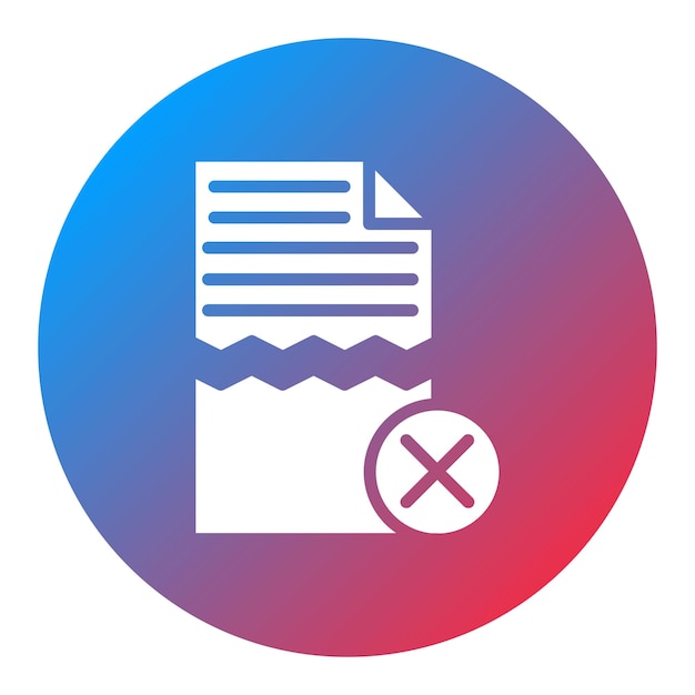 Imagen vectorial de icono de archivo dañado Se puede usar para Corrupción