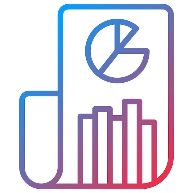 Imagen vectorial del ícono del archivo del informe Se puede utilizar para documentos y archivos