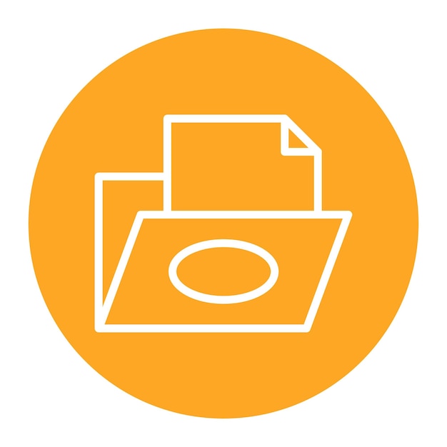 Imagen vectorial de icono de archivo Se puede usar para documentos y archivos