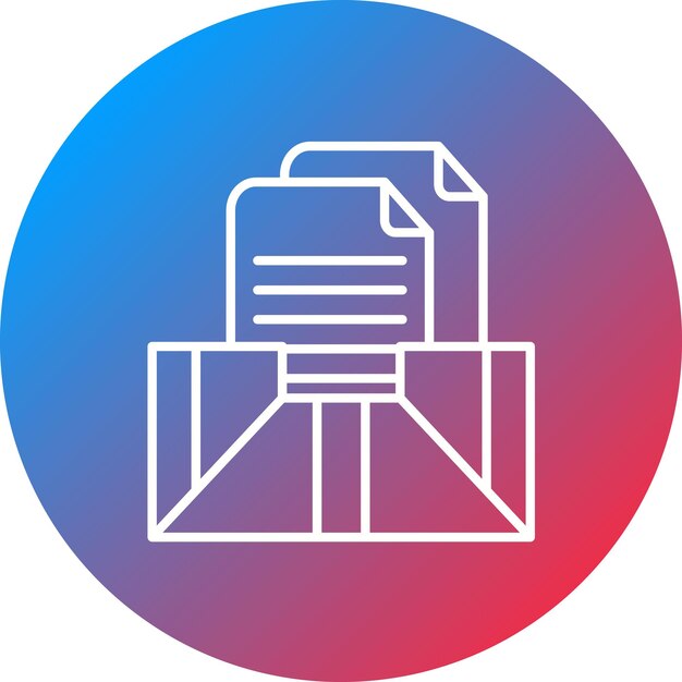 Imagen vectorial de icono de archivo Puede utilizarse para la biblioteca