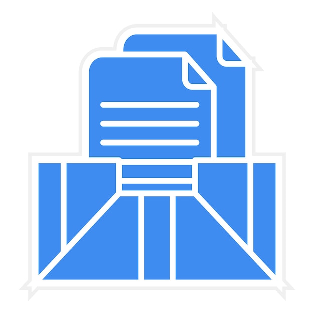 Imagen vectorial de icono de archivo Puede utilizarse para la biblioteca