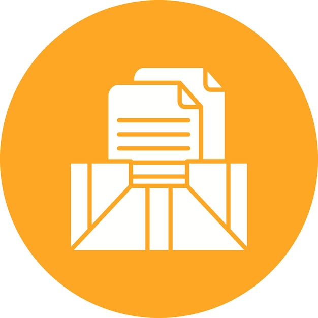Imagen vectorial de icono de archivo Puede utilizarse para la biblioteca