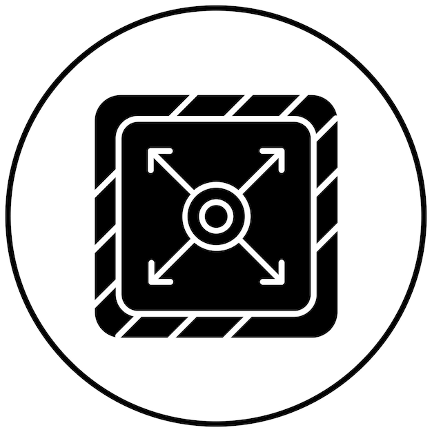La imagen vectorial del icono de área se puede utilizar para la infografía