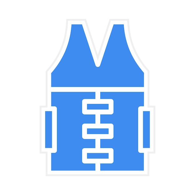 Imagen vectorial del icono de la armadura corporal Se puede usar para Battle Royale