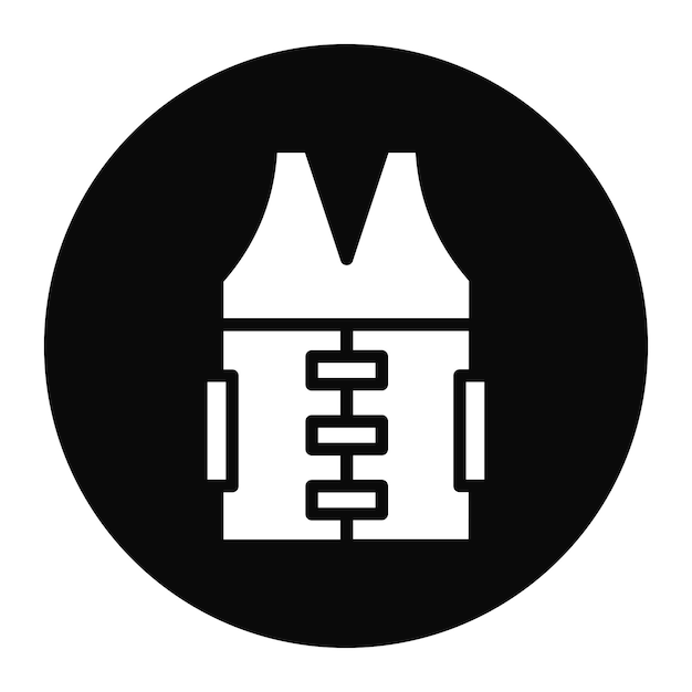 Imagen vectorial del icono de la armadura corporal Se puede usar para Battle Royale