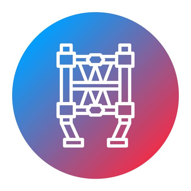 Imagen vectorial del icono del arnés Se puede utilizar para el equipo deportivo
