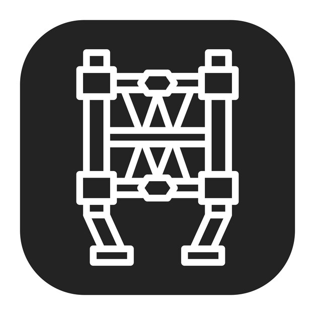 Imagen vectorial del icono del arnés Se puede utilizar para el equipo deportivo