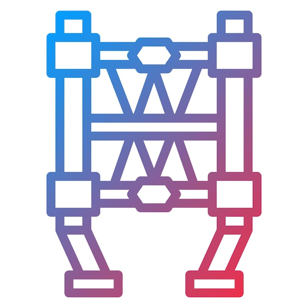 Imagen vectorial del icono del arnés Se puede utilizar para el equipo deportivo