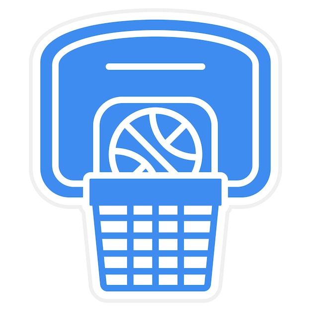 Imagen vectorial del icono del aro de baloncesto Se puede usar para deportes