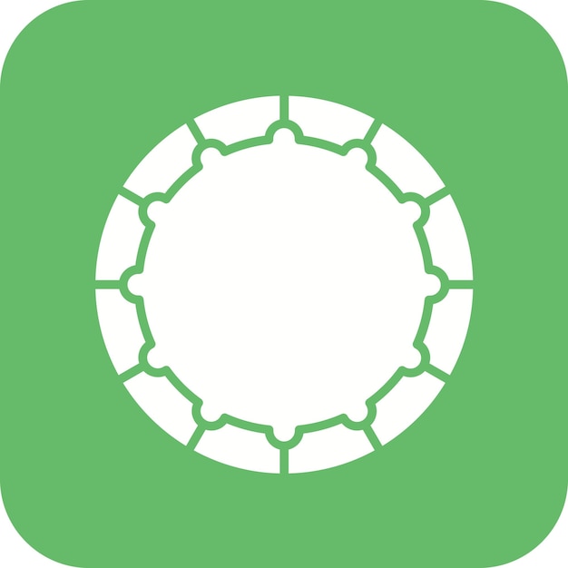 Imagen vectorial de icono de aro Se puede usar para Circo