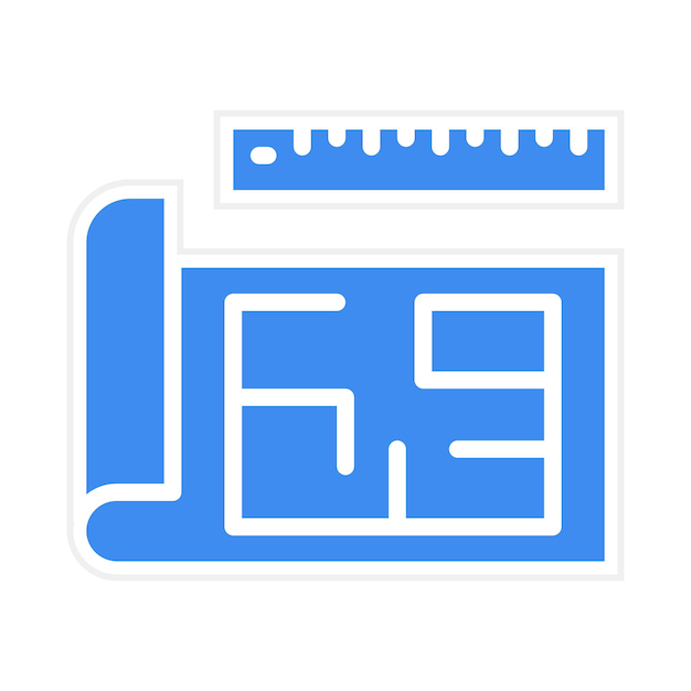 Imagen vectorial de icono de arquitectura Se puede utilizar para Art and Craft Supplies