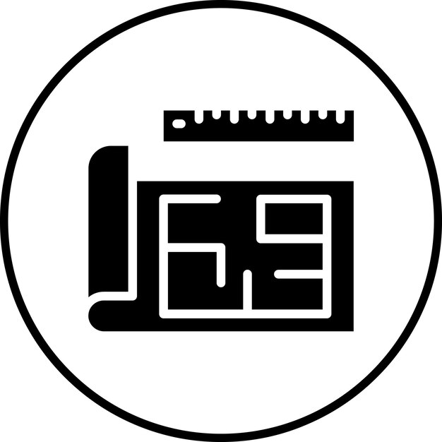 Imagen vectorial de icono de arquitectura Se puede utilizar para Art and Craft Supplies