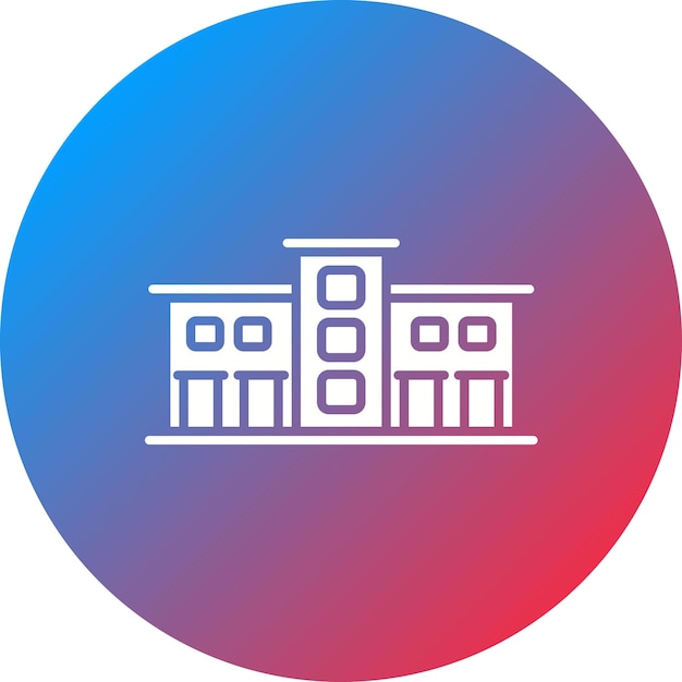 La imagen vectorial del icono de la arquitectura se puede utilizar para el futuro